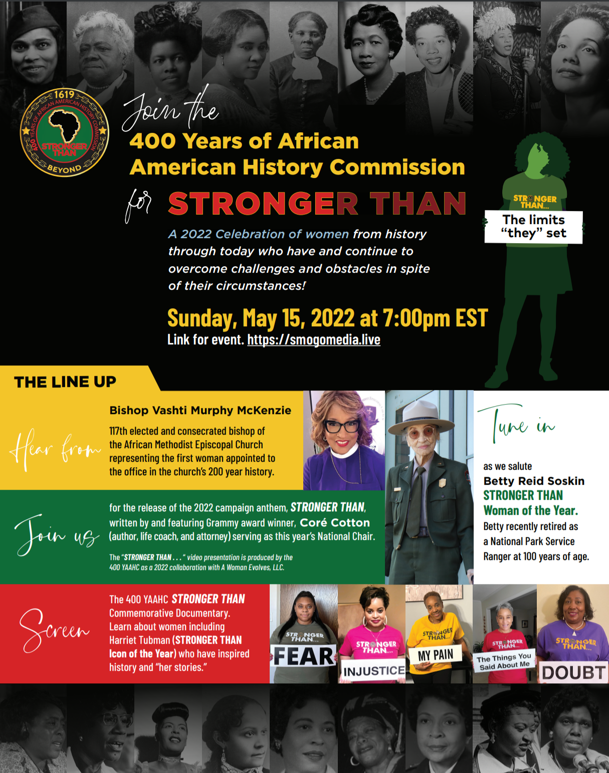 STRONGER THAN – 400 Years of African American History Commission